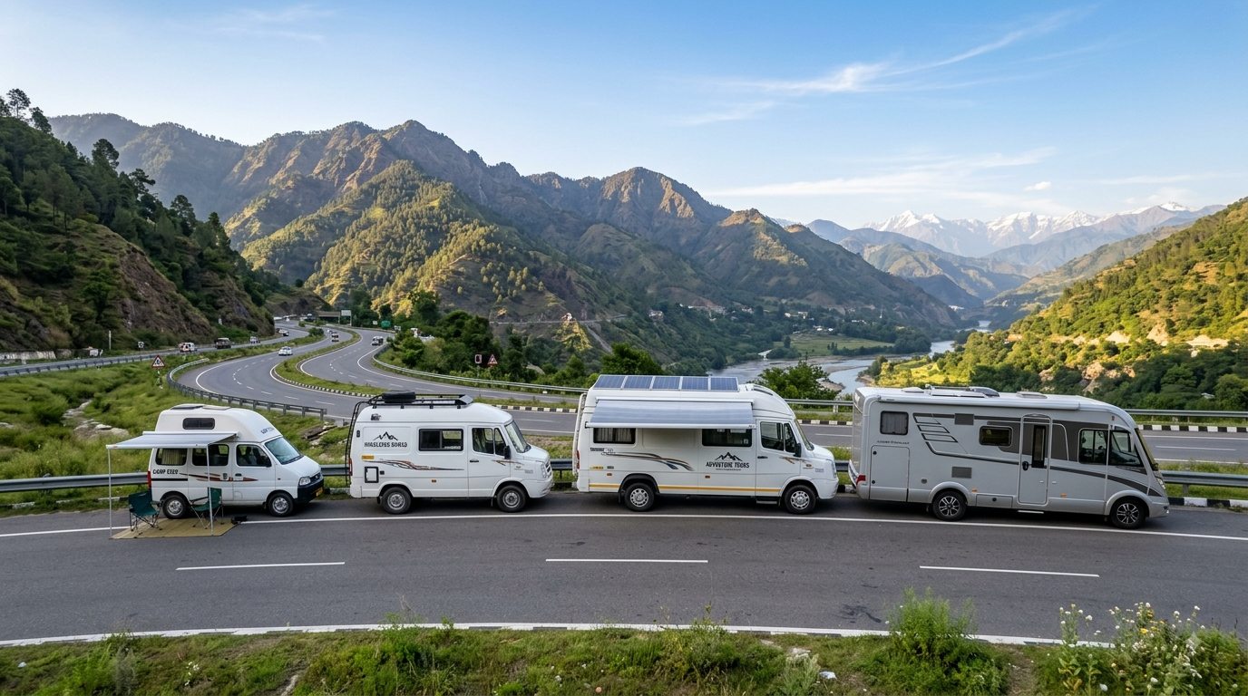 Caravan Price in India 2026 - All Types Mini Luxury Camper Van Motorhome