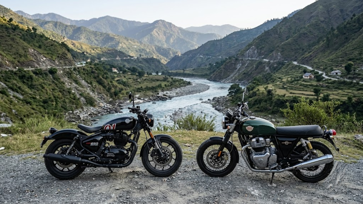 Royal Enfield Shotgun 650 vs Interceptor 650 Comparison